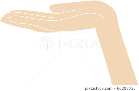 Receptive pose with one hand - Stock Illustration [66295553] - PIXTA