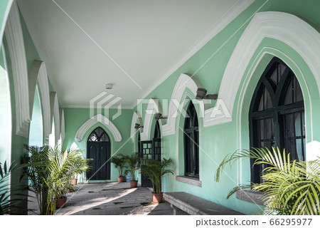 St. Michael portuguese colonial style church in St. Michael portuguese colonial style church in 66295977