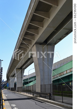 Nippori Toneri Liner pier (new transportation system structure) at Higashiohisa, Arakawa Ward 66296490