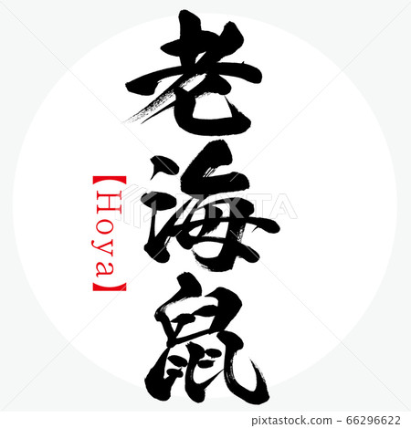 老海鼠 霍亞 書法 筆跡 插圖素材 圖庫
