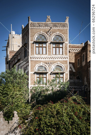 traditional architecture buildings view in sanaa 66296724