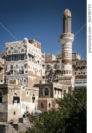 traditional architecture buildings view in sanaa 66296734