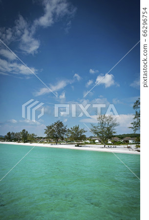 paradise beach in koh rong island near 66296754