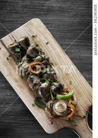 grilled fresh sausage starter tapas snack set 66296908