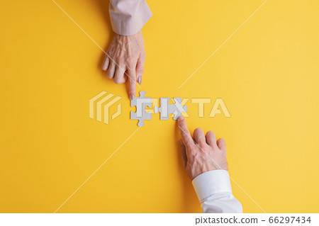 Business teamwork and solution concept 66297434
