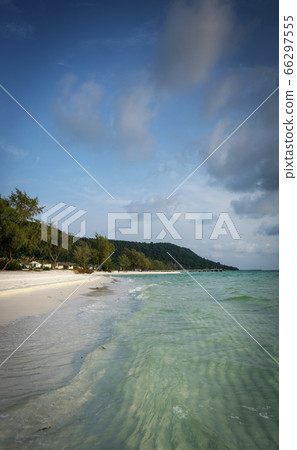 long beach in tropical paradise koh rong island long beach in tropical paradise koh rong island 66297555