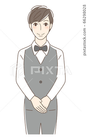 一個男人與他的手對準前面 66298028