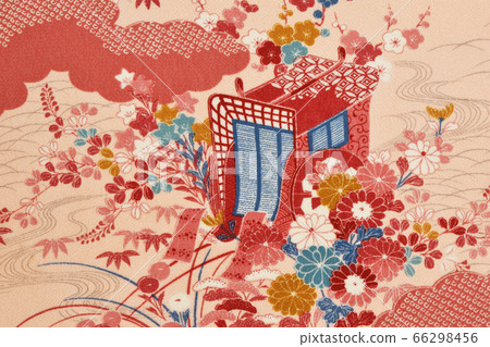 Silk, kimono, fabric, crepe, small pattern, Silk, kimono, fabric, crepe, small pattern, 66298456