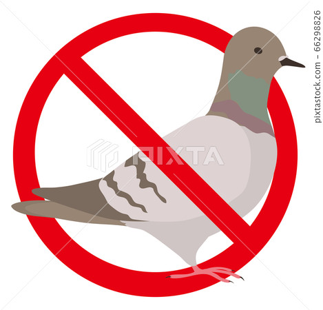 Dove prohibited Caution feeding 66298826