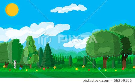 Summer landscape concept. 66299196