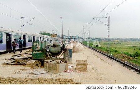 Construction Repair Work In Progress at railway Construction Repair Work In Progress at railway 66299240