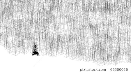 architecture abstract, 3d illustration architecture abstract, 3d illustration 66300036