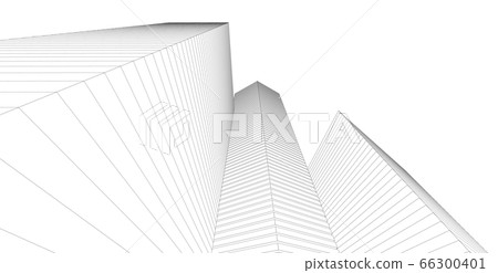 architecture abstract, 3d illustration architecture abstract, 3d illustration 66300401