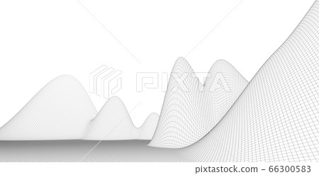 Abstract wireframe background. 3D grid Abstract wireframe background. 3D grid 66300583