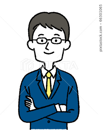 雙臂交叉的商人 雙臂交叉的商人 66301065