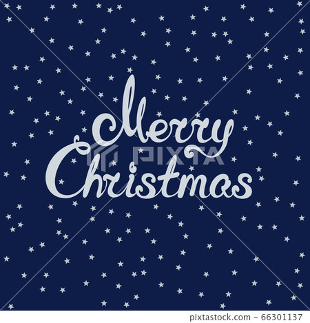 Blue background with silver stars 66301137