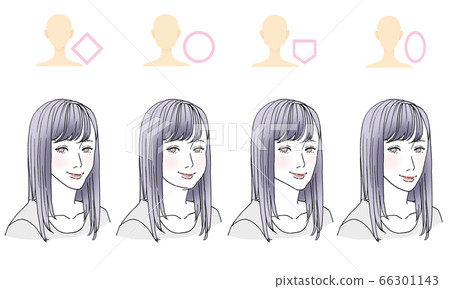 按臉型劃分的Beauty_hairstyle插圖 按臉型劃分的Beauty_hairstyle插圖 66301143