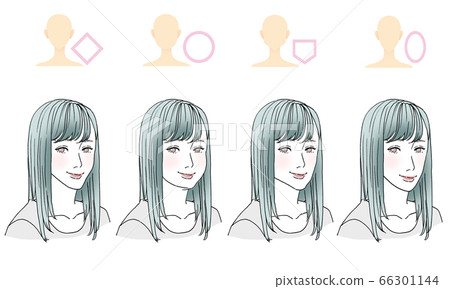 按臉型劃分的Beauty_hairstyle插圖 按臉型劃分的Beauty_hairstyle插圖 66301144