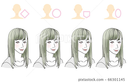 按臉型劃分的Beauty_hairstyle插圖 按臉型劃分的Beauty_hairstyle插圖 66301145