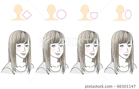 按臉型劃分的Beauty_hairstyle插圖 按臉型劃分的Beauty_hairstyle插圖 66301147