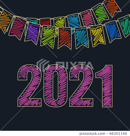 New year festive background 2021 New year festive background 2021 66301148