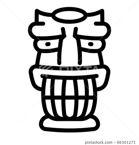 Statue idol icon, outline style 66301271