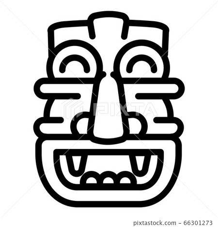 Traditional idol icon, outline style Traditional idol icon, outline style 66301273