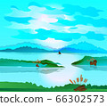 Beautiful landscape environment nature 66302573