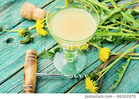 Tasty wine from dandelions. 66302878