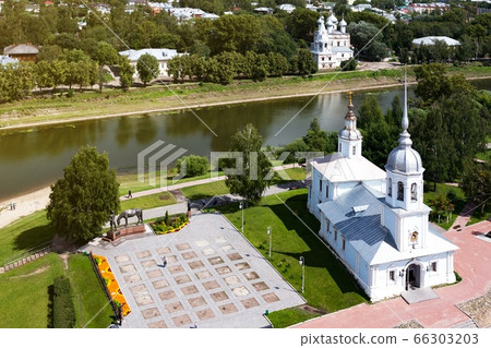 Aerial view of Kremlin Square and Alexander Nevsky Church Aerial view of Kremlin Square and Alexander Nevsky Church 66303203
