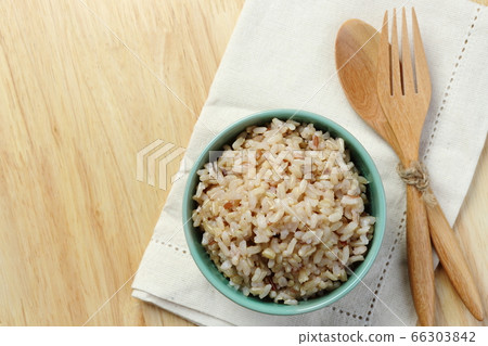 Brown Rice on Napery Brown Rice on Napery 66303842