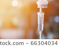 Set saline drip  iv fluid intravenous drop saline drip hospital room,Medical Concept,treatment emergency and injection drug infusion care chemotherapy, concept.blue light background,selective focus  66304034