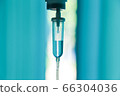 Set saline drip  iv fluid intravenous drop saline drip hospital room,Medical Concept,treatment emergency and injection drug infusion care chemotherapy, concept.blue light background,selective focus  66304036