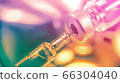 Medical concept Vaccination vaccine vial dose flu shot drug needle syringe,Lab test research science hypodermic injection treatment disease care hospital prevention immunization illness disease baby. 66304040
