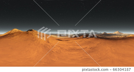 360 degree Martian landscape panorama 360 degree Martian landscape panorama 66304187