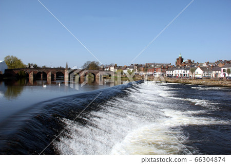 River Nith at Dumfries, Scotland. 66304874