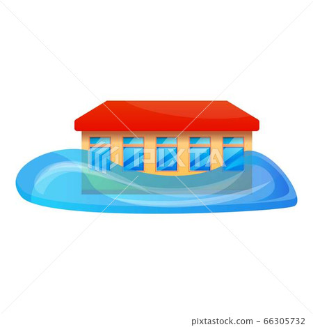 School flood icon, cartoon style - Stock Illustration [66305732] - PIXTA