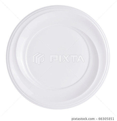 White plate ceramic on white background. White plate ceramic on white background. 66305851