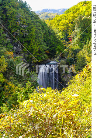 Zengoro Falls seen from the Takimidai (Norikura Plateau) 66305893
