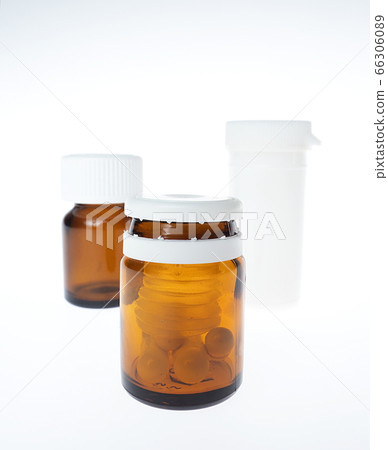medicinal preparations on a white background 66306089