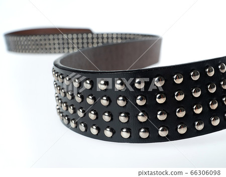leather belt on white background leather belt on white background 66306098