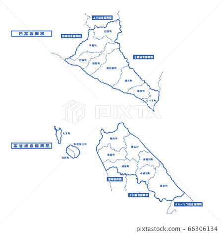 Hidaka Promotion Bureau/Soya General Promotion Bureau Map Simple white map Municipalities Hidaka Promotion Bureau/Soya General Promotion Bureau Map Simple white map Municipalities 66306134