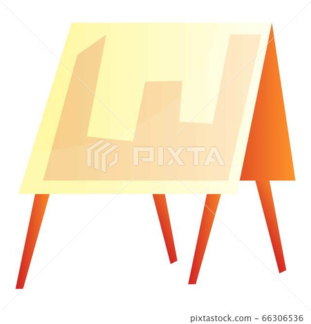 Wood easel icon, cartoon style Wood easel icon, cartoon style 66306536