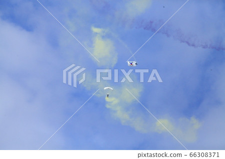Black eagle,parachute,blue sky,soldier,landscape Black eagle,parachute,blue sky,soldier,landscape 66308371