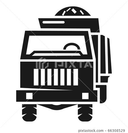 Front farm truck icon, simple style Front farm truck icon, simple style 66308529