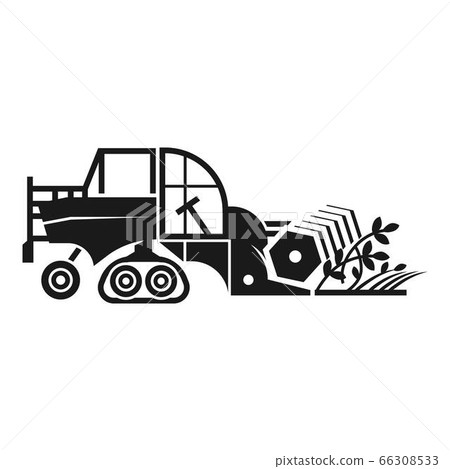 Agriculture combine icon, simple style 66308533