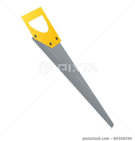 Hand saw icon, isometric style Hand saw icon, isometric style 66308594