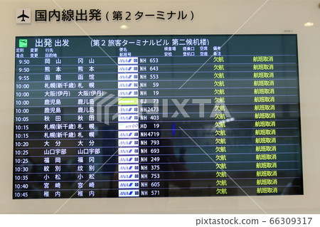 Haneda Airport Terminal 2 For Emergency Stock Photo