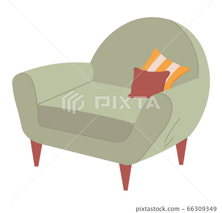 Soft and Comfortable Furniture Armchair Vector Soft and Comfortable Furniture Armchair Vector 66309349