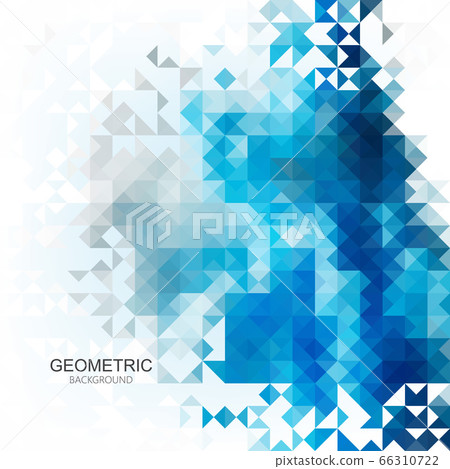 Abstract background made up of blue triangular shapes vector Abstract background made up of blue triangular shapes vector 66310722